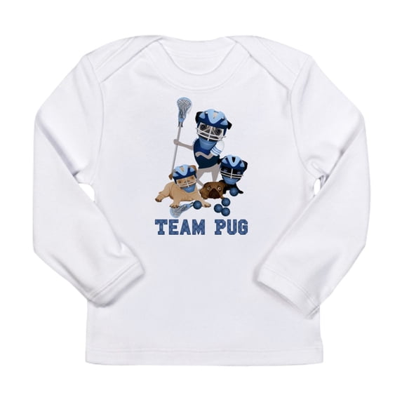 CafePress - Team Pug Lacrosse Ts An Long Sleeve Infant T Shirt - Long Sleeve Infant T-Shirt