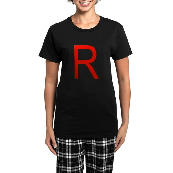 CafePress - Team Rocket Women's Dark Pajamas - Women's Short Sleeve Print T-Shirt and Pants Dark Cotton Pajama Set