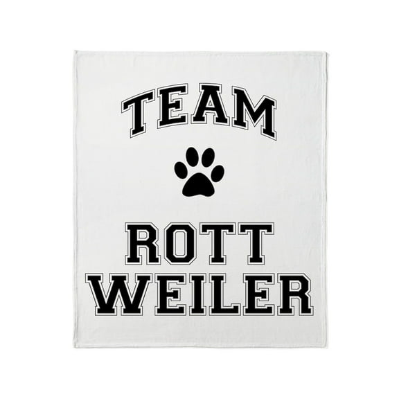 CafePress - Team Rottweiler Throw Blanket - Soft Fleece Throw Blanket, 50"x60" for All Ages