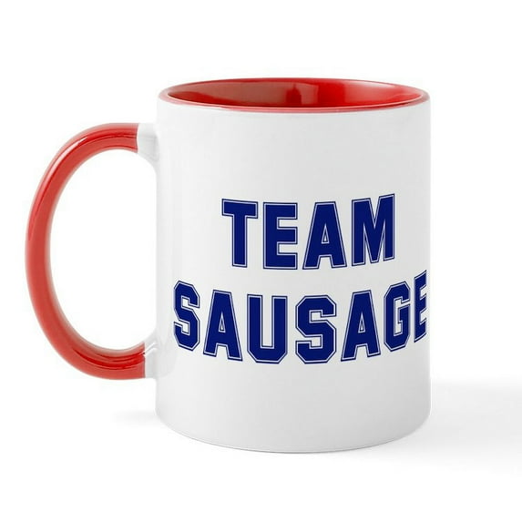 CafePress - Team SAUSAGE Mug - 11 oz Ceramic Mug - Novelty Coffee Tea Cup
