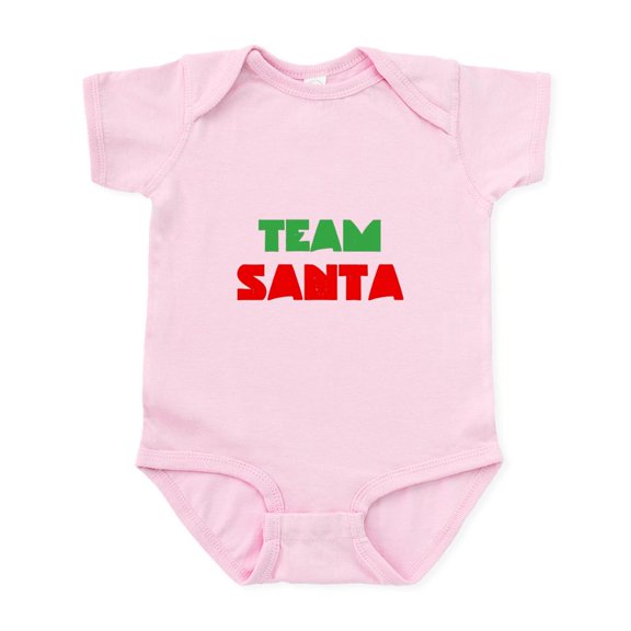 CafePress - Team Santa Body Suit - Baby Light Bodysuit, Size Newborn - 24 Months