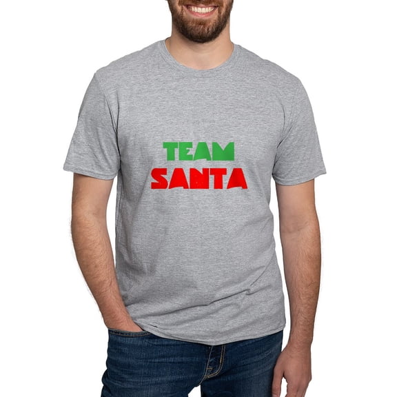 CafePress - Team Santa T Shirt - Fitted T-Shirt, Vintage Fit Soft Cotton Tee