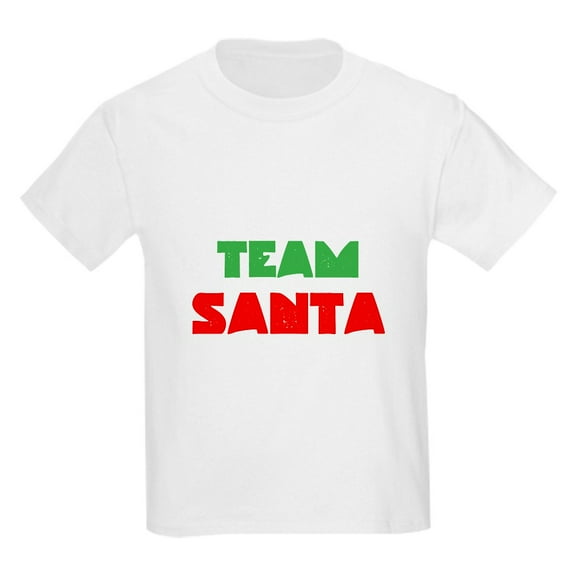 CafePress - Team Santa T Shirt - Light Classic Kids Graphic, Short Sleeve T-Shirt, Sizes XS-XL