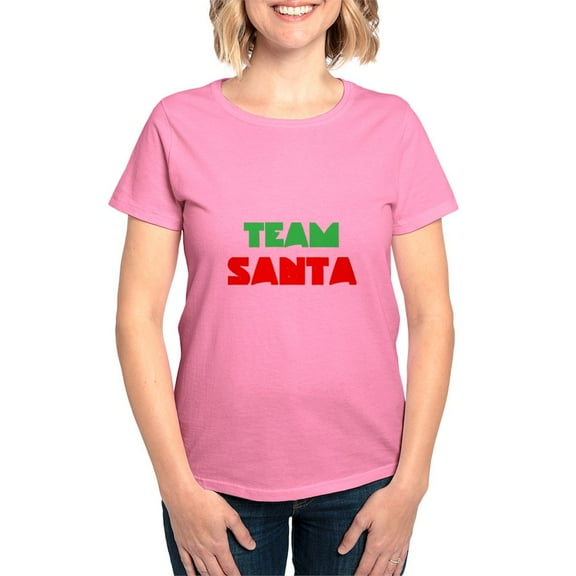 CafePress - Team Santa T Shirt - Women's Traditional Fit Dark T-Shirt