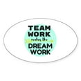 thumbnail image 1 of CafePress - Team Work 1 Sticker - Sticker (Oval), 1 of 1