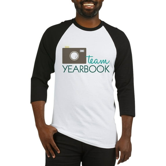 CafePress - Team Yearbook Baseball Jersey - Cotton Baseball Jersey, 3/4 Raglan Sleeve Shirt