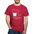 thumbnail image 1 of CafePress - Technically The Glass Is Always Full Dark T Shirt - Men's Classic Graphic Cotton T-Shirt, 1 of 4