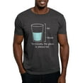thumbnail image 1 of CafePress - Technically The Glass Is Always Full Dark T Shirt - Men's Classic Graphic Cotton T-Shirt, 1 of 4