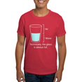 thumbnail image 1 of CafePress - Technically The Glass Is Always Full Dark T Shirt - Men's Classic Graphic Cotton T-Shirt, 1 of 4
