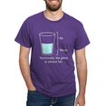 thumbnail image 1 of CafePress - Technically The Glass Is Always Full Dark T Shirt - Men's Classic Graphic Cotton T-Shirt, 1 of 4