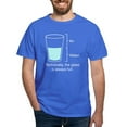 thumbnail image 1 of CafePress - Technically The Glass Is Always Full Dark T Shirt - Men's Classic Graphic Cotton T-Shirt, 1 of 4