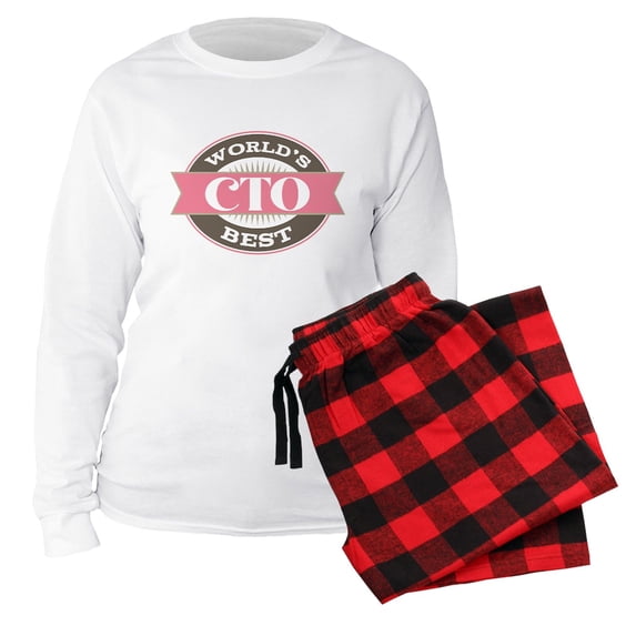 CafePress - Technology Officer CTO - Women's Long Sleeve Relaxed Fit Cotton Light Pajama Set