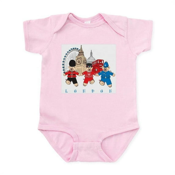 CafePress - Teddy Holding Hands Infant Bodysuit - Baby Light Bodysuit, Size Newborn - 24 Months