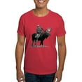 thumbnail image 1 of CafePress - Teddy Roosevelt Riding A Bull Moose T Shirt - Men's Classic Graphic Cotton T-Shirt, 1 of 4