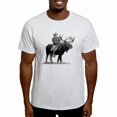 thumbnail image 1 of CafePress - Teddy Roosevelt Riding A Bull Moose T Shirt - Men's Classic Cotton T-Shirts, 1 of 2