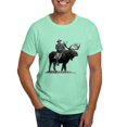 thumbnail image 1 of CafePress - Teddy Roosevelt Riding A Bull Moose T Shirt - Men's Classic Graphic Cotton T-Shirt, 1 of 4
