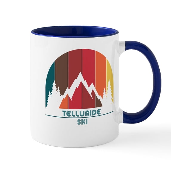 CafePress - Telluride Ski Resort Telluride Colorado Mugs - 11 oz Ceramic Mug - Novelty Coffee Tea Cup