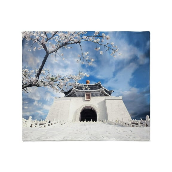 CafePress - Temple In Snow Throw Blanket - Soft Fleece Throw Blanket, 50"x60" for All Ages