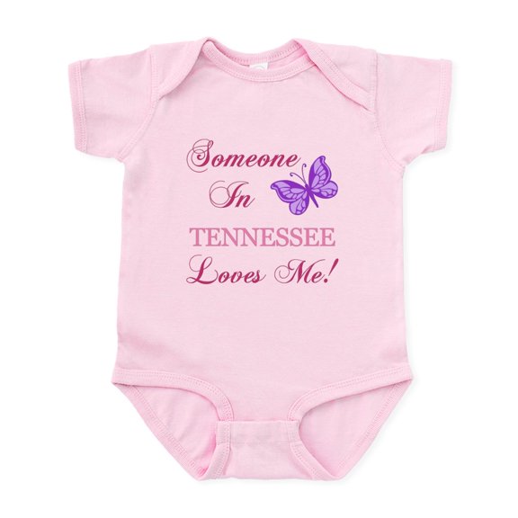 CafePress - Tenessee State (Butterfly) Infant Bodysuit - Baby Light Bodysuit, Size Newborn - 24 Months
