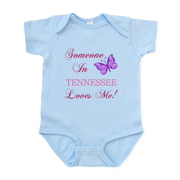 CafePress - Tenessee State (Butterfly) Infant Bodysuit - Baby Light Bodysuit, Size Newborn - 24 Months
