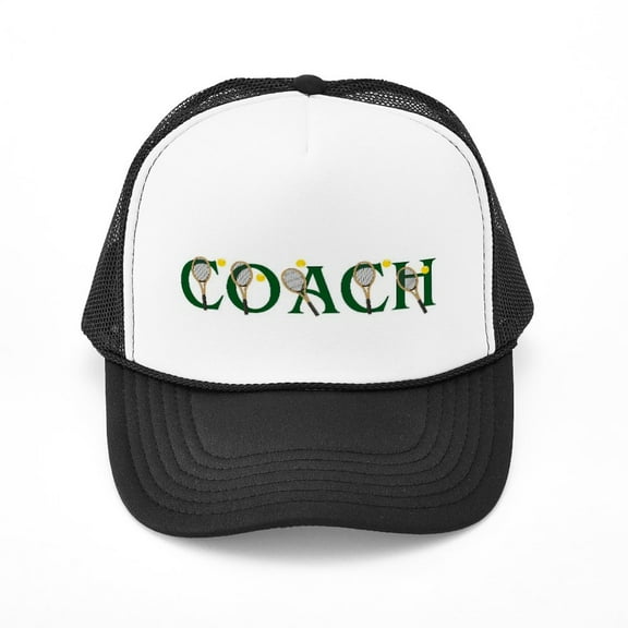 CafePress - Tennis Coach - Adjustable Unisex Printed Trucker Hat with Mesh Back