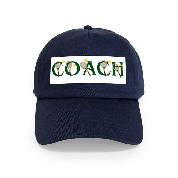 CafePress - Tennis Coach Cap - Adjustable 100% Brushed Unisex Casual Cotton Baseball Cap, Beige, 1