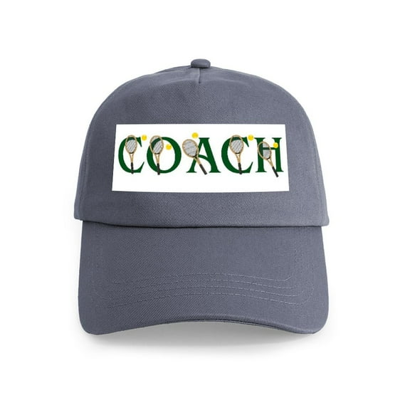 CafePress - Tennis Coach Cap - Adjustable 100% Brushed Unisex Casual Cotton Baseball Cap, Beige, 1