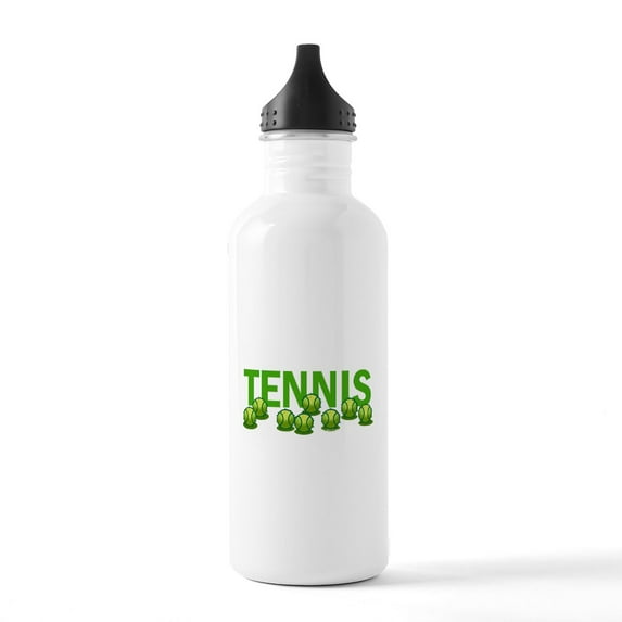 CafePress - Tennis (E) Stainless Water Bottle 1 - Stainless Steel Water Bottle, Sports Bottle, 1.0L