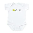 thumbnail image 1 of CafePress - Tennis LOVE ALL Infant Bodysuit - Baby Light Bodysuit, Size Newborn - 24 Months, 1 of 4