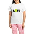 thumbnail image 1 of CafePress - Tennis Love Pajamas - Women's Short Sleeve Print T-Shirt and Pants Light Cotton Pajama Set, 1 of 7