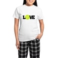 thumbnail image 1 of CafePress - Tennis Love Pajamas - Women's Short Sleeve Print T-Shirt and Pants Light Cotton Pajama Set, 1 of 7