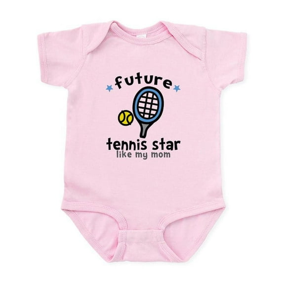 CafePress - Tennis Mom Infant Bodysuit - Baby Light Bodysuit, Size Newborn - 24 Months