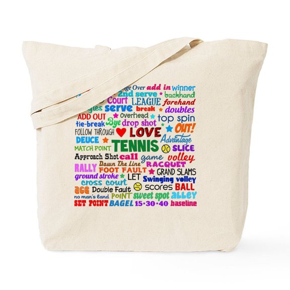 CafePress - Tennis Tote Bag - Unisex Canvas Tote Bag, Beige, 1-Piece