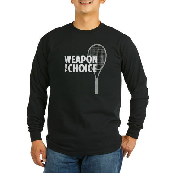 CafePress - Tennis Weapon Long Sleeve Dark T Shirt - Long Sleeve Dark T-Shirt