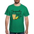 thumbnail image 1 of CafePress - Tequila Made Me Do It Dark T Shirt - Men's Classic Graphic Cotton T-Shirt, 1 of 4