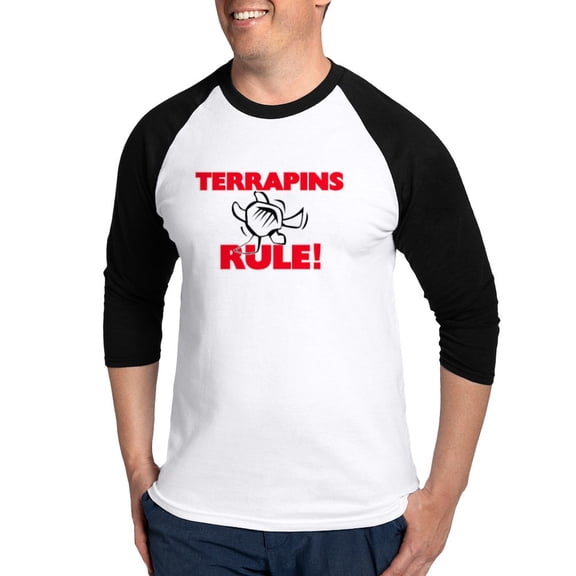 CafePress - Terrapins Rule! Baseball Jersey - Cotton Baseball Jersey, 3/4 Raglan Sleeve Shirt