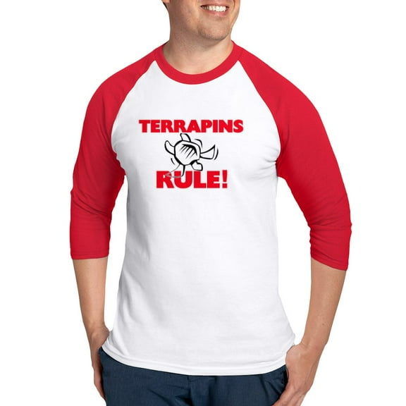 CafePress - Terrapins Rule! Baseball Jersey - Cotton Baseball Jersey, 3/4 Raglan Sleeve Shirt