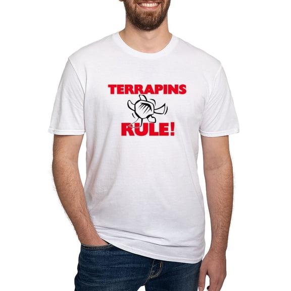 CafePress - Terrapins Rule! T Shirt - Fitted T-Shirt, Vintage Fit Soft Cotton Tee
