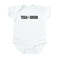 thumbnail image 1 of CafePress - Tesla Edison Body Suit - Baby Light Bodysuit, Size Newborn - 24 Months, 1 of 4