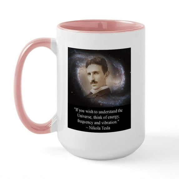 CafePress - Tesla Universe Large Mug - 15 oz Ceramic Large White Novelty Mug