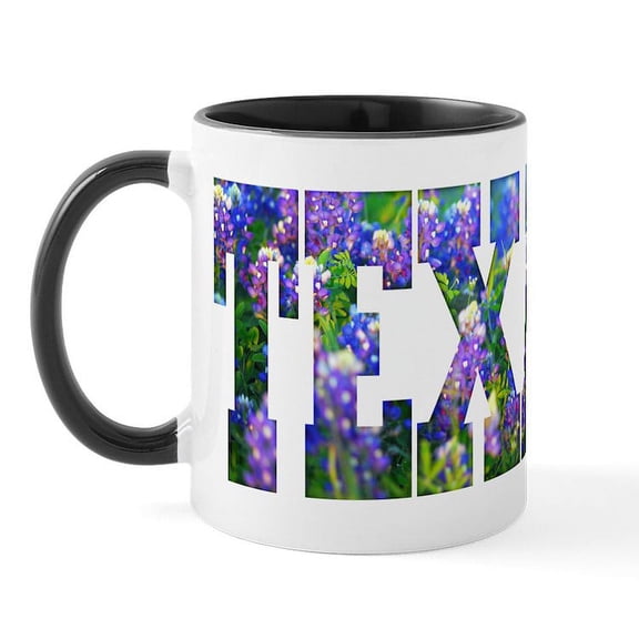 CafePress - Texas Bluebonnets Mug - 11 oz Ceramic Mug - Novelty Coffee Tea Cup