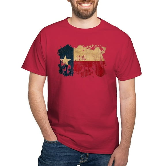 CafePress - Texas Flag Dark T Shirt - Men's Classic Graphic Cotton T-Shirt