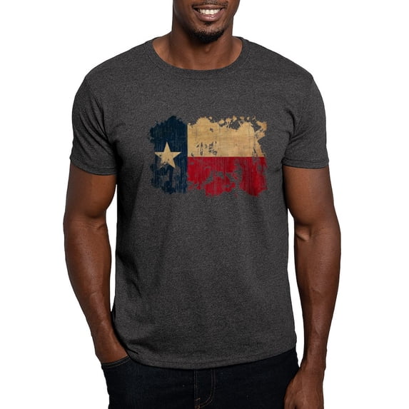 CafePress - Texas Flag Dark T Shirt - Men's Classic Graphic Cotton T-Shirt