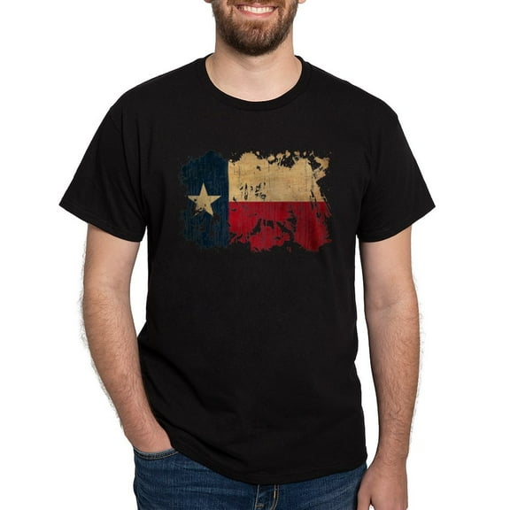 CafePress - Texas Flag Dark T Shirt - Men's Classic Graphic Cotton T-Shirt