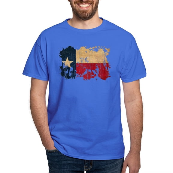 CafePress - Texas Flag Dark T Shirt - Men's Classic Graphic Cotton T-Shirt