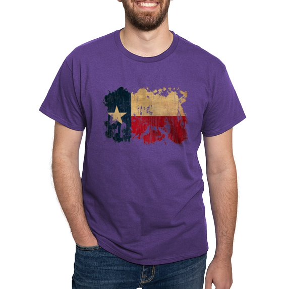 CafePress - Texas Flag Dark T Shirt - Men's Classic Graphic Cotton T-Shirt