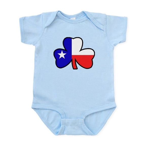 CafePress - Texas Flag Shamrock Shamrock Infant Bodysuit - Baby Light Bodysuit, Size Newborn - 24 Months