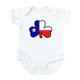 thumbnail image 1 of CafePress - Texas Flag Shamrock Shamrock Infant Bodysuit - Baby Light Bodysuit, Size Newborn - 24 Months, 1 of 4