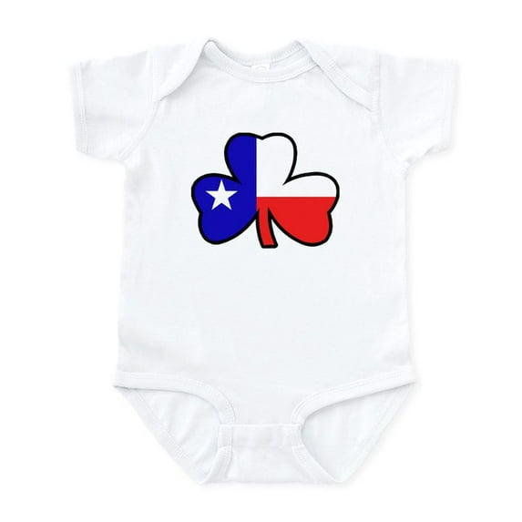 CafePress - Texas Flag Shamrock Shamrock Infant Bodysuit - Baby Light Bodysuit, Size Newborn - 24 Months