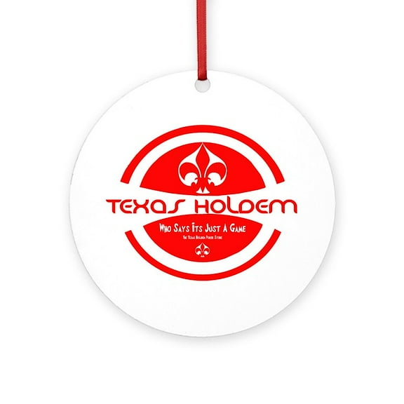 CafePress - Texas Holdem:Just Play It! - Round Wood Ornament 4"